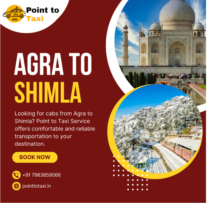 Agra to Shimla Taxi Service